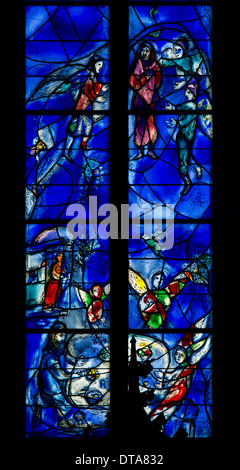 Fenster von Marc Chagall Im Chor, Ab 1978 Erstellt Stockfoto