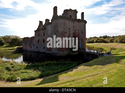 Caerlaverock Castle Bei Dumfries Stockfoto