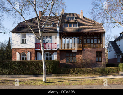 Krefeld, Tiergartenstraße 14 Und 16 Stockfoto