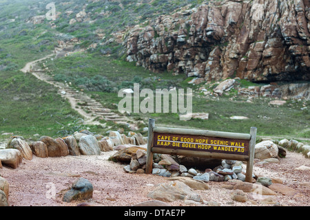 Ausblick auf das Kap der guten Hoffnung in Südafrika Stockfoto