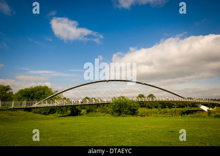 Millennium-Brücke über den Fluss Ouse, York, UK. Stockfoto