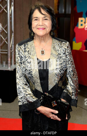 Dolores Huerta Teilnahme an der "Cesar Chavez' premiere auf der 64rd internationalen Filmfestspiele Berlin / Berlinale 2014 am 12. Februar 2014 in Berlin, Deutschland Stockfoto