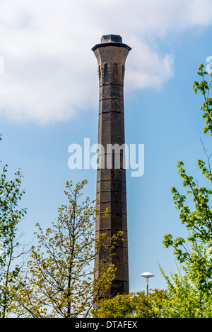 Alter Schornstein der Müllverbrennungsanlage. FOSS-Inseln, York. Stockfoto