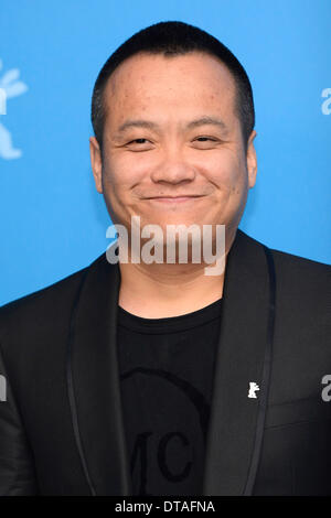 Berlin, Deutschland. 13. Februar 2014. Ning Hao während der "Wu Ren Qu / Niemandsland" Photocall auf der 64. Internationalen Filmfestspiele Berlin / Berlinale 2014 am Februar Credit: Dpa picture-Alliance/Alamy Live News Stockfoto