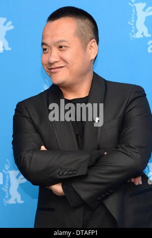 Berlin, Deutschland. 13. Februar 2014. Ning Hao während der "Wu Ren Qu / Niemandsland" Photocall auf der 64. Internationalen Filmfestspiele Berlin / Berlinale 2014 am Februar Credit: Dpa picture-Alliance/Alamy Live News Stockfoto