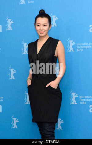 Berlin, Deutschland. 13. Februar 2014. Yu Nan während der "Wu Ren Qu / Niemandsland" Photocall auf der 64. Internationalen Filmfestspiele Berlin / Berlinale 2014 am Februar Credit: Dpa picture-Alliance/Alamy Live News Stockfoto