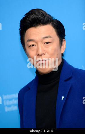 Berlin, Deutschland. 13. Februar 2014. Huang Bo während der "Wu Ren Qu / Niemandsland" Photocall auf der 64. Internationalen Filmfestspiele Berlin / Berlinale 2014 am Februar Credit: Dpa picture-Alliance/Alamy Live News Stockfoto