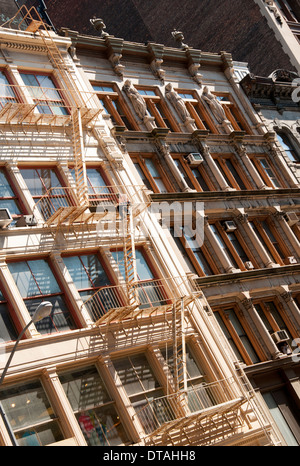 Apartment Gebäude im Stadtteil Soho in Manhattan New York City, USA Stockfoto