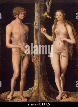 Adam und Eva, c. 1510. Künstler: Cranach, Lucas, der ältere (1472-1553) Stockfoto