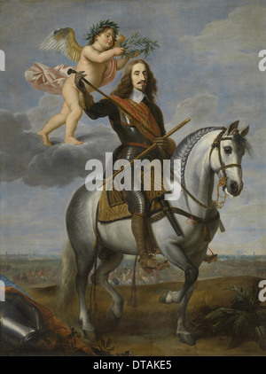 Equestrian portrait von Erzherzog Leopold Wilhelm von Österreich (1614-1662), erste Hälfte des 17. Cen.. Artist: Jan van den Hoecke (1611-1651) Stockfoto