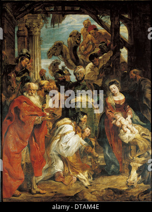 Die Anbetung der Könige, 1624. Künstler: Rubens, Pieter Paul (1577-1640) Stockfoto