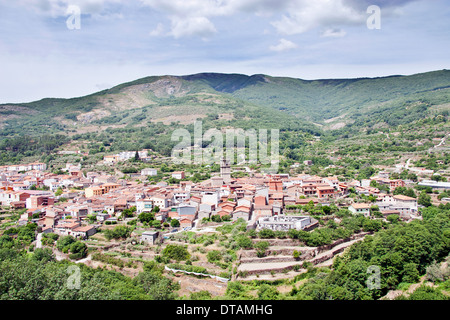 Garganta la Olla Dorf, La Vera, Caceres Stockfoto