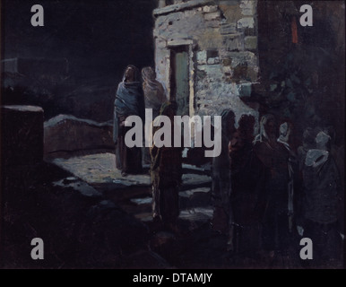 Christus, nach dem letzten Abendmahl in Gethsemane, 1888. Künstler: Ge, Nikolai Nikolajewitsch (1831 – 1894) Stockfoto