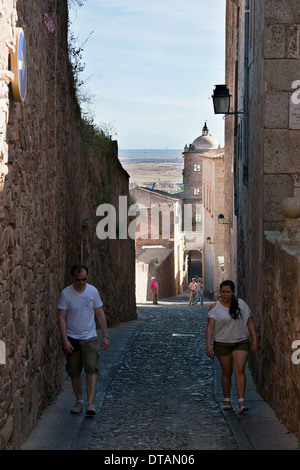 Monumentale Stadt Caceres Stockfoto