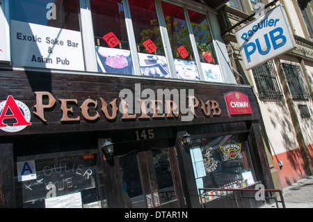 Peculier Pub in Greenwich Village Manhattan New York City, USA Stockfoto