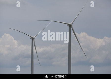 Windmühlen für Stromerzeugung in der Nähe von Penonome in der Provinz Cocle, Republik Panama. September 2013. Stockfoto