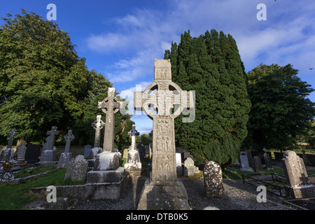 Die Muiredach Kreuz. Monasterboice. Stockfoto