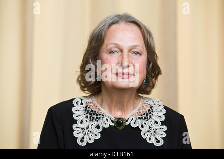 Porträt von senior Frau lächelnd, Nahaufnahme Stockfoto