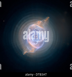 NASA/ESA Hubble Space Telescope-Blick auf die so genannten Cat Eye Nebula. Stockfoto