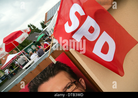 Beck Willingen, Deutschland, Kampagne Veranstaltung der SPD Ortsguppe Dueppenweiler Stockfoto