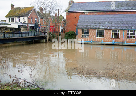 Hochwasser Edenbridge Kent England UK Europe Stockfoto