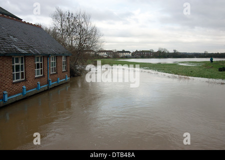 Hochwasser Edenbridge Kent England UK Europe Stockfoto