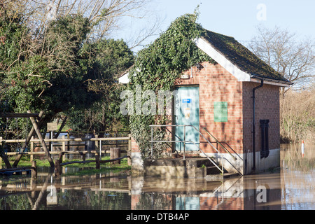 Hochwasser Yalding Kent England UK Europe Stockfoto