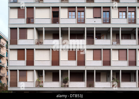 Genua, Italien, Wohngebäude in Via Oreste De Gaspari 21 Stockfoto