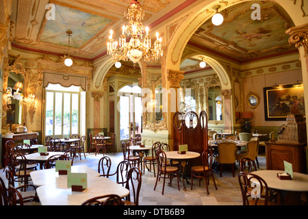 Innenraum des Café Royalty, Plaza Candelaria, Altstadt, Cádiz, Provinz Cádiz, Andalusien (Andalusien), Spanien Stockfoto