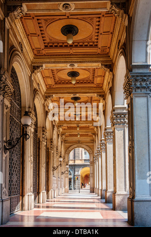 Bologna-Arkaden. Italien Stockfoto