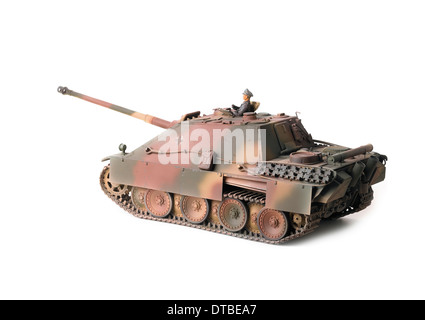 Panzerjäger Jagdpanther in deutsche WW2 European Theater Tarnung mit gepanzerten Seitenschweller Stockfoto