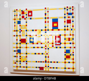 Broadway Boogie-Woogie von Piet Mondrian an das Museum of Modern Art in New York City USA Stockfoto