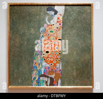 Hoffe II von Gustav Klimt am Museum of Modern Art in New York City USA Stockfoto