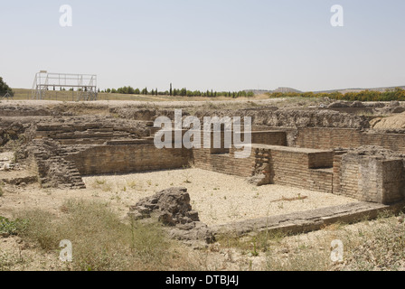 Spanien. Andalusien. Italica. Römische Stadt gegründet ca. 206 v. Chr.. Die Ruinen. Stockfoto