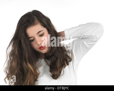 15 Jahre altes Mädchen posiert vor der Kamera Stockfoto