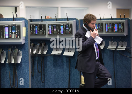 London Metal Exchange trading Floor, Leadenhall Street, London, England, Vereinigtes Königreich Stockfoto