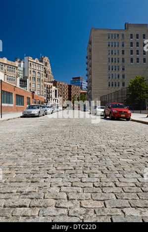 Leeren städtischen Straßenszene in New York City. Stockfoto