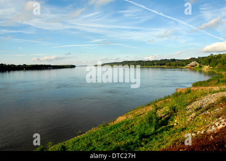 Unteren Natchez Stadt am Mississippi River Stockfoto