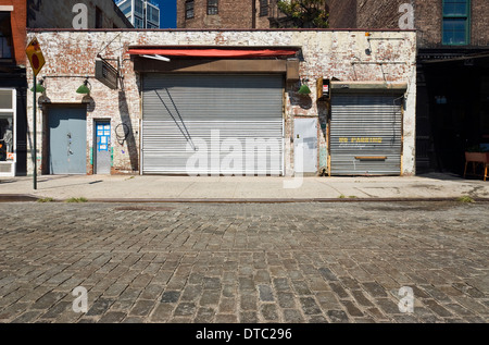 Leeren urbanen Straßenbild im Meatpacking District in New York City. Stockfoto