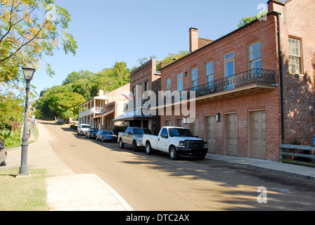 Unteren Natchez Stadt am Mississippi River Stockfoto