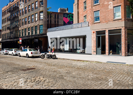 Leeren urbanen Straßenbild im Meatpacking District in New York City. Stockfoto