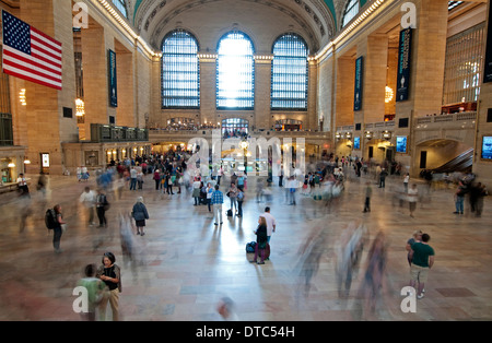 Einem anstrengenden Tag in Grand Central Station, Midtown Manhattan New York City USA Stockfoto