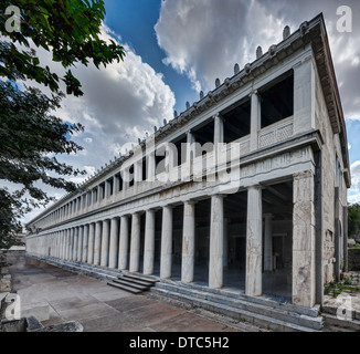 Die Stoa des Attalos (159 v. Chr.) im alten Athener Agora, Griechenland Stockfoto