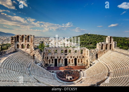 Das Odeon des Herodes Atticus auch bekannt als Herodeon (161 n. Chr.), Griechenland Stockfoto