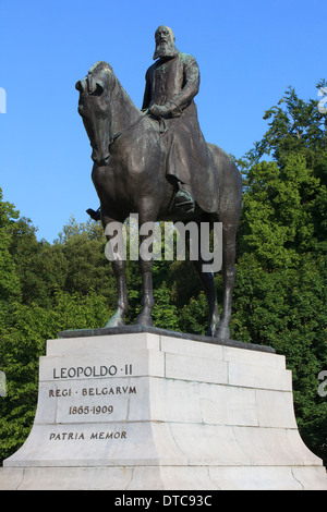 Denkmal für König Leopold II von Belgien (1835-1909) in Brüssel, Belgien Stockfoto