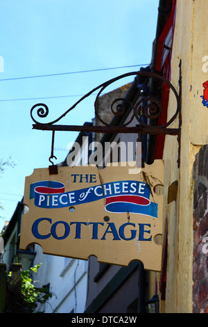 Das Stück Käse Cottage, das nur 3 doppelseitige und zweitkleinste Cottage in England, Old Town, Hastings, East Sussex Stockfoto