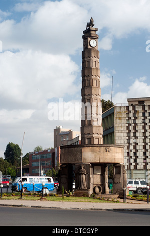 Siegesdenkmal in Arat Kilo, Addis Ababa, Äthiopien Stockfoto