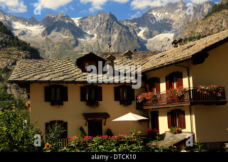 Courmayeur, Aostatal, Italien Stockfoto