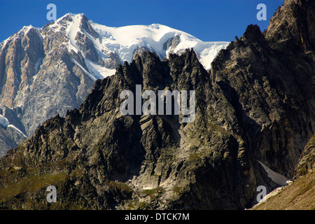 Montblanc, Monte Bianco, Alpen, Europa Stockfoto