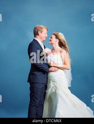 Hochzeit, glückliches Paar in Liebe Stockfoto